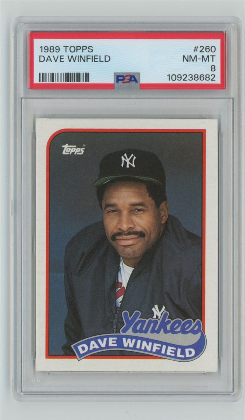 1989 TOPPS DAVE WINFIELD PSA 8 NEW YORK YANKEES #260 TOTAL POP 153