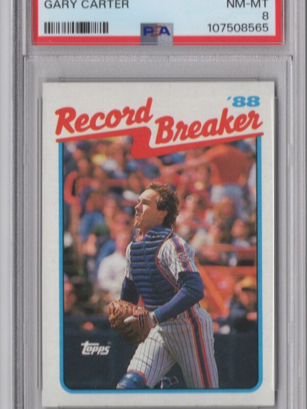 1989 TOPPS GARY CARTER PSA 8 NEW YORK METS #3 POP ONLY 16