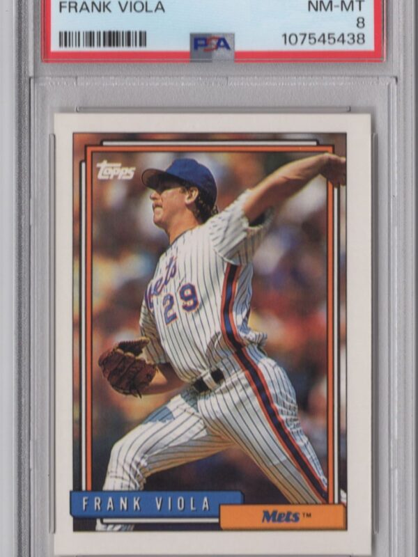 1992 TOPPS FRANK VIOLA PSA 8 NEW YORK METS #510 POP 1 ONLY 4 HIGHER