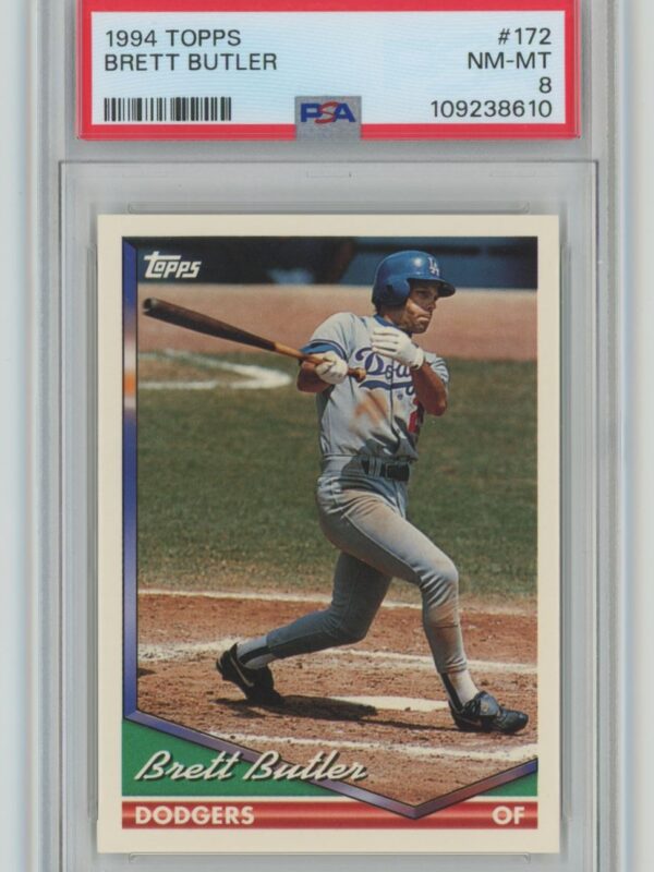 1994 TOPPS BRETT BUTLER PSA 8 LOS ANGELES DODGERS #172