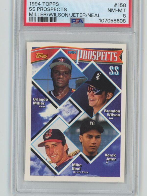 1994 TOPPS ORLANDO MILLERBRANDON WILSONDEREK JETERMIKE NEAL ROOKIE PSA 8 286740692422