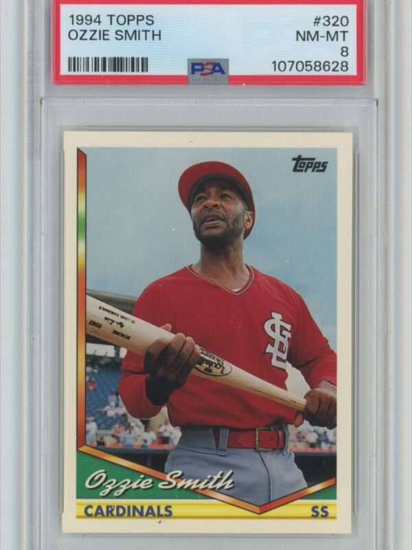 1994 TOPPS OZZIE SMITH PSA 8 ST LOUIS CARDINALS 320 286740707552