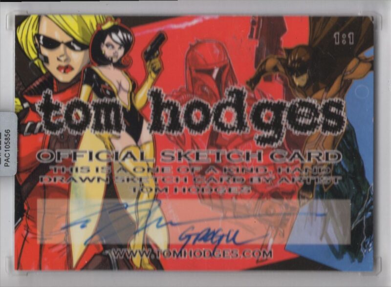 2023 STAR WARS TOM HODGES YODA AUTO PRISTINE STAR WARS HAND SKETCH 1 OF 1 - Image 3