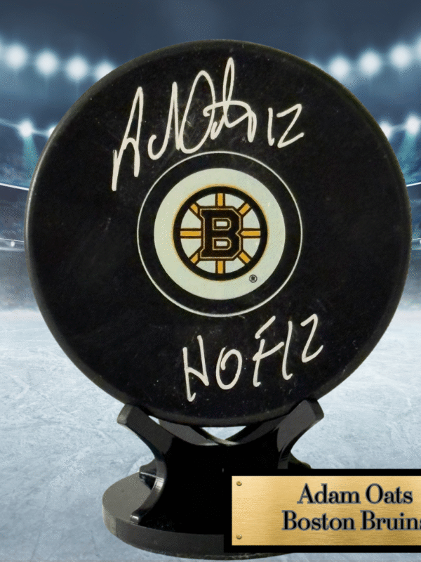 Adam Oates Autographed NHL Hockey Puck – Schwartz Sports Certified