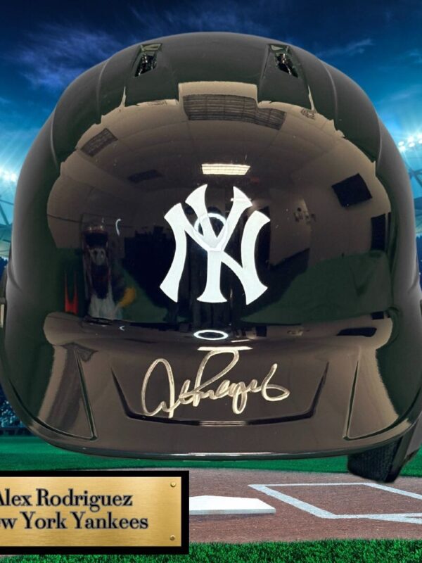 Alex Rodriguez Autographed Helmet