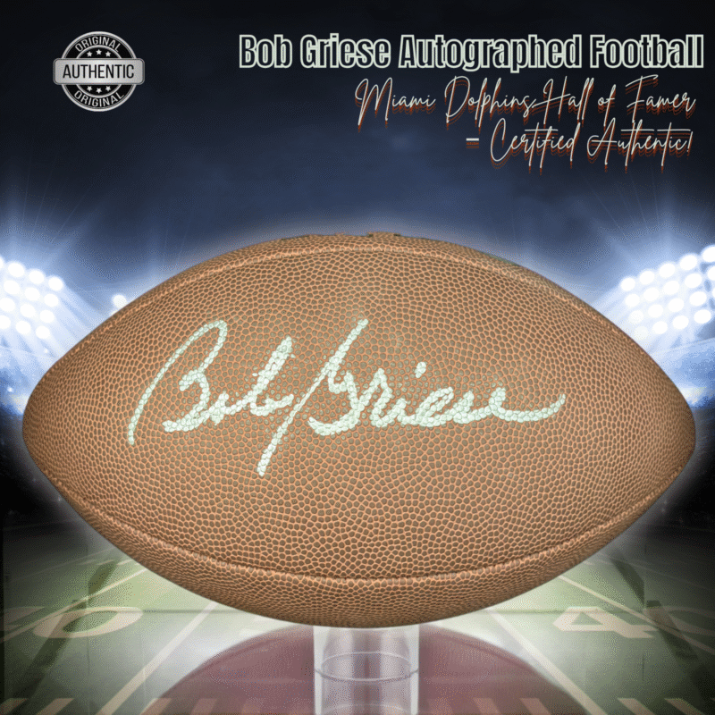 Bob Griese Autographed Wilson NFL Football