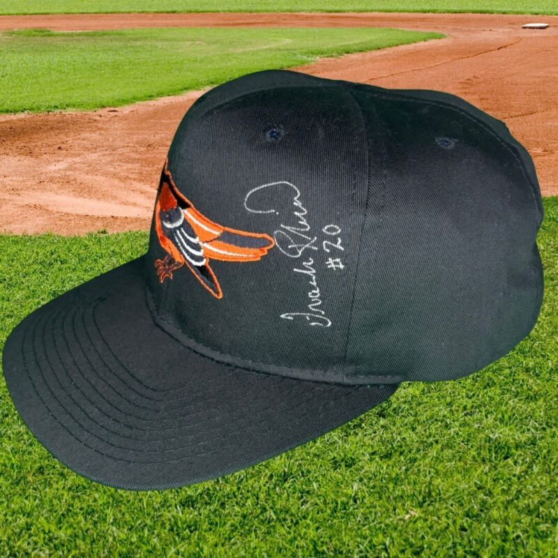 Brooks Robinson and Frank Robinson Baltimore Orioles Baseball Cap Autographed - Image 4