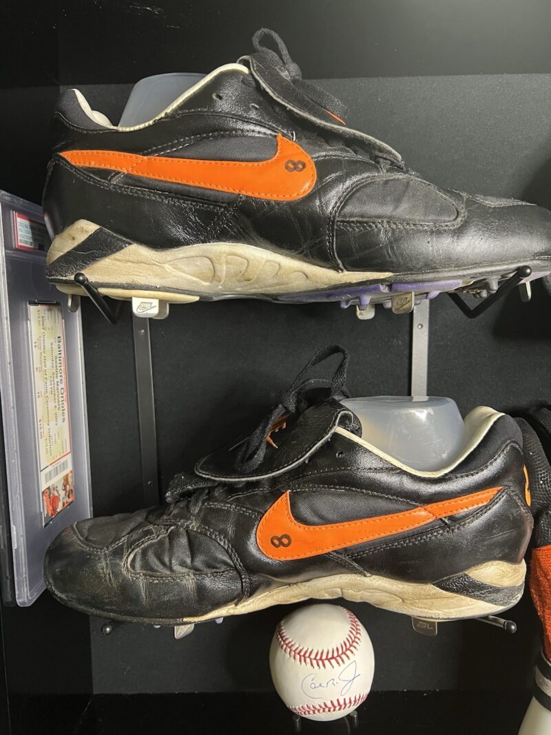 Cal Ripken Game & Pre-Season Worn Cleats, Cap & Batting Gloves and Game Ticket - Image 5