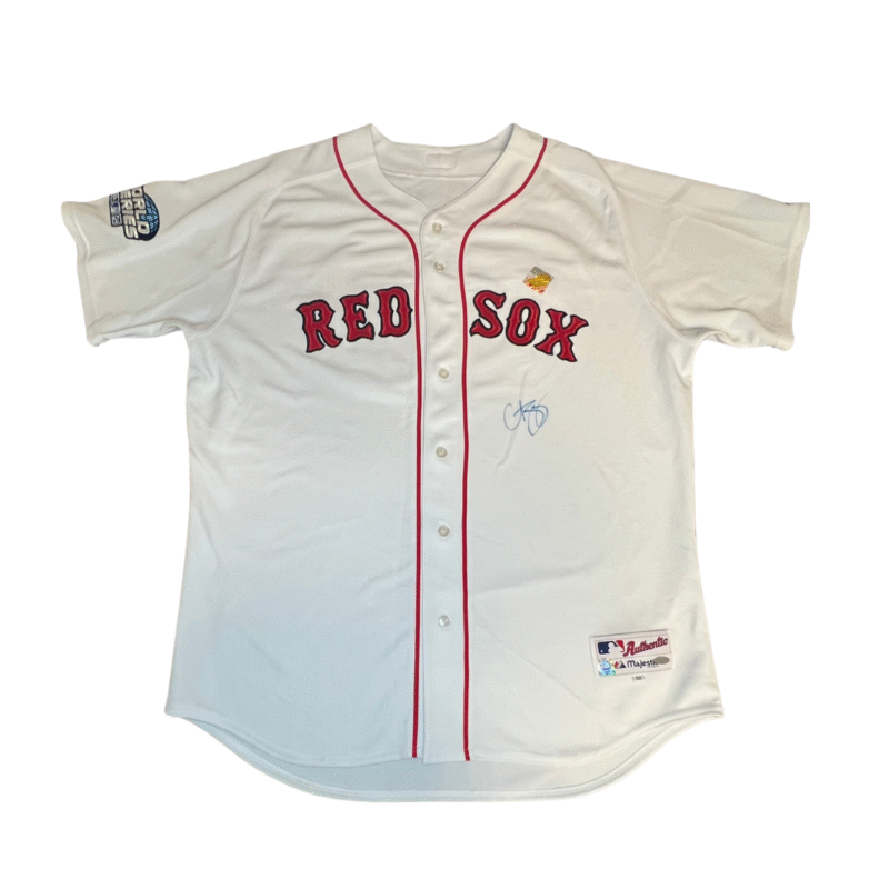 Curt Schilling Autographed Boston Red Sox 2004 World Series Majestic Jersey - Image 3
