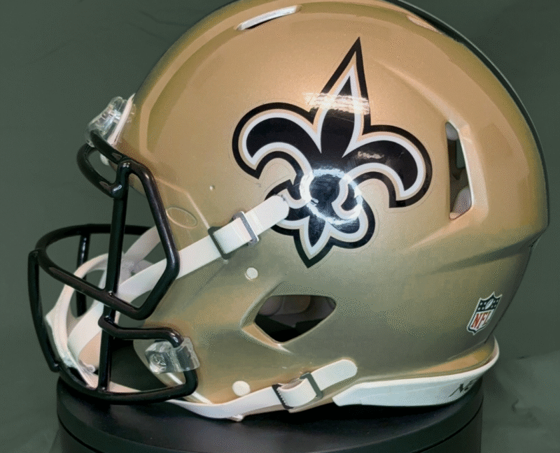 Drew Brees Autographed signed New Orleans Saints on-field NFL Helmet - Image 4
