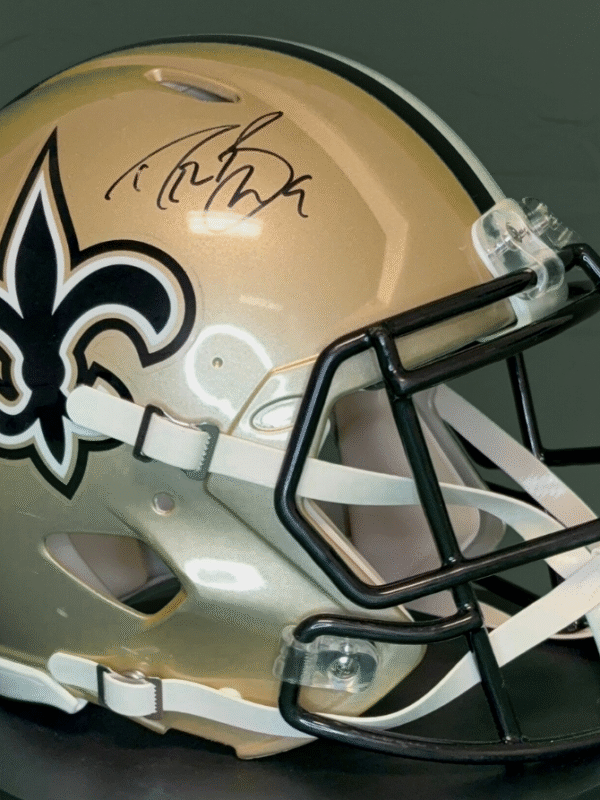 Drew Brees Autographed signed New Orleans Saints on-field NFL Helmet
