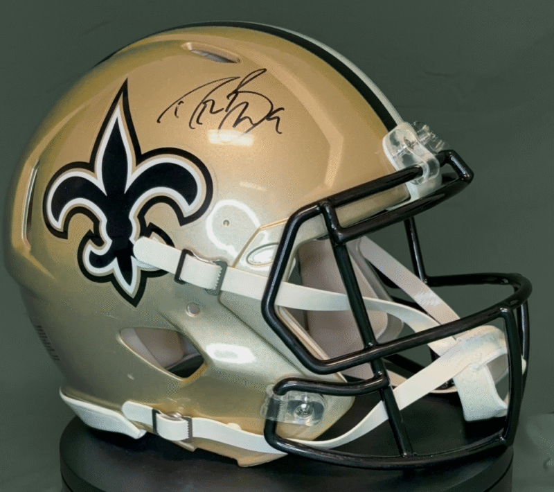 Drew Brees Autographed signed New Orleans Saints on-field NFL Helmet