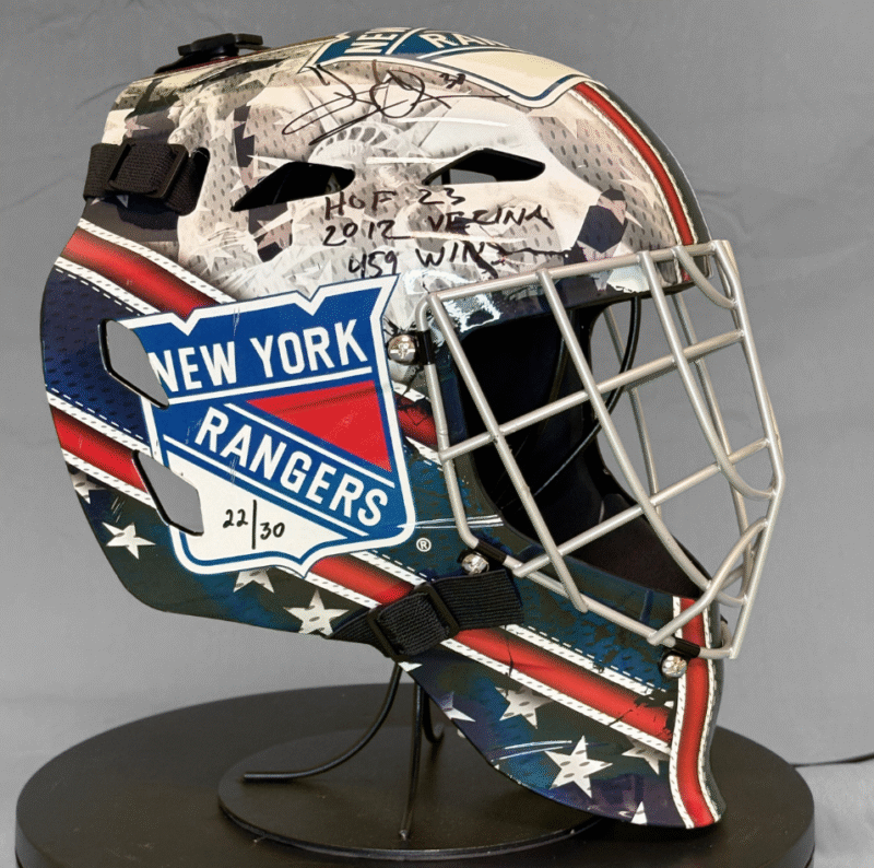 Henrik Lundqvist Autographed Colorado Avalanche NHL Hockey Mask - Image 3