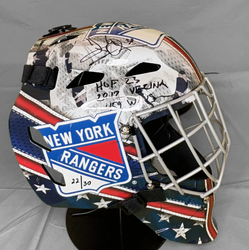 Henrik Lundqvist Autographed Colorado Avalanche NHL Hockey Mask - Image 6