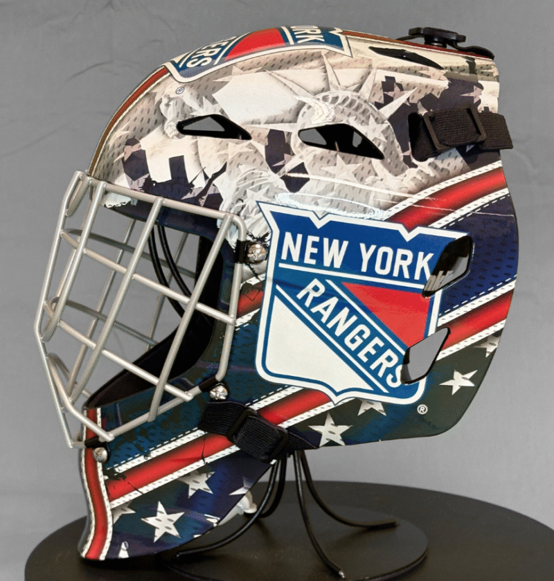 Henrik Lundqvist Autographed New York Ringers NHL Hockey Mask #22 0f 30 - Image 5