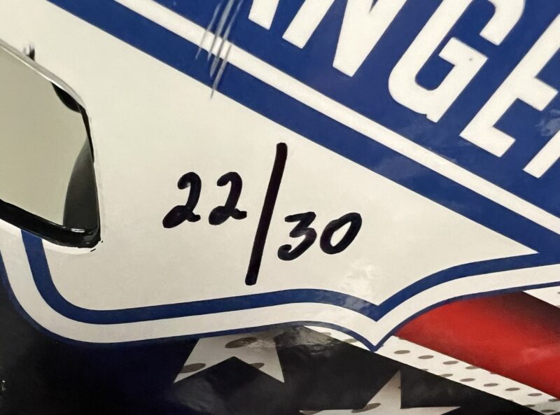 Henrik Lundqvist Autographed New York Ringers NHL Hockey Mask #22 0f 30 - Image 9