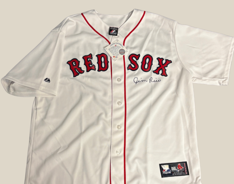 Jim Rice Autographed Boston Red Sox Majestic Jersey - Image 3