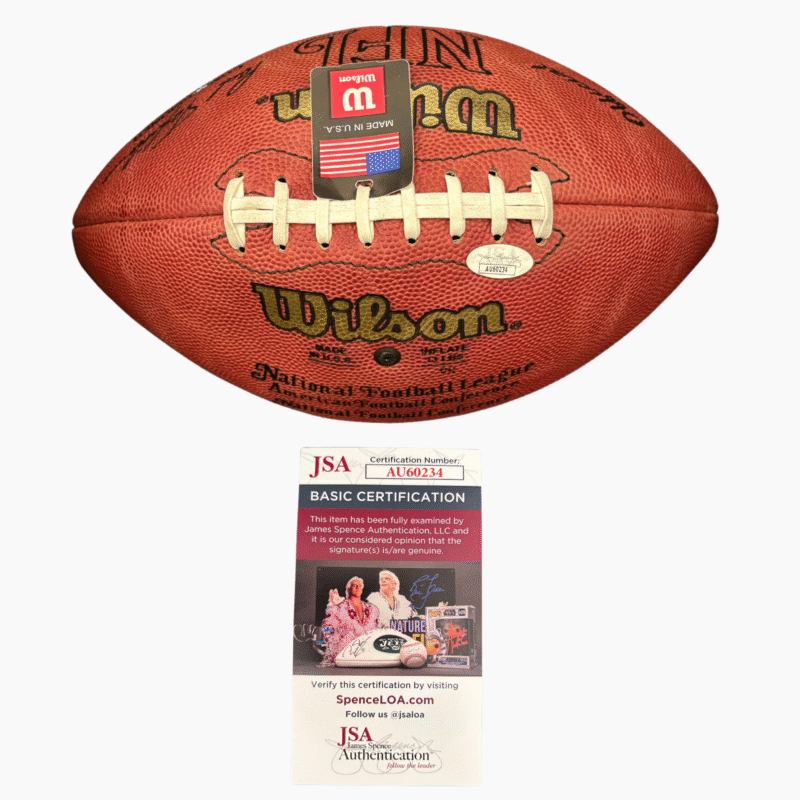 John Elway Autographed & Inscribed "7" Wilson NFL Football - Image 6
