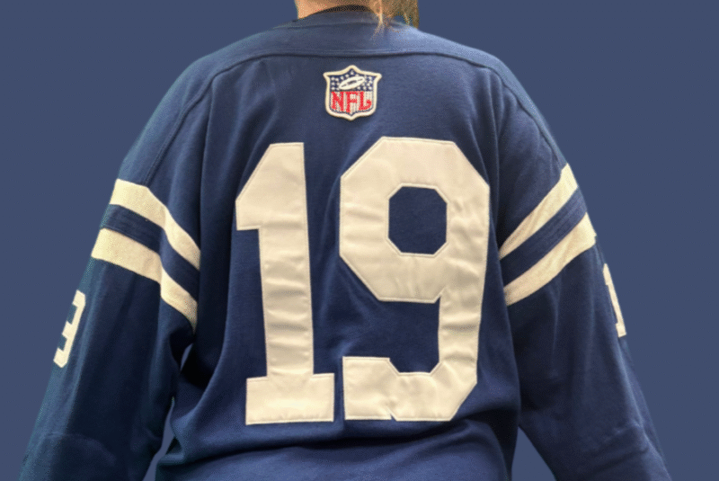 Johnny Unitas Autographed Baltimore Colts Vintage Champion Jersey - Image 5