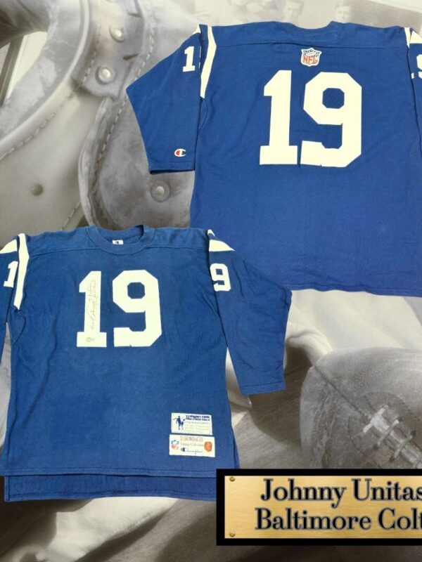 Johnny Unitas Autographed Baltimore Colts Vintage Champion Jersey