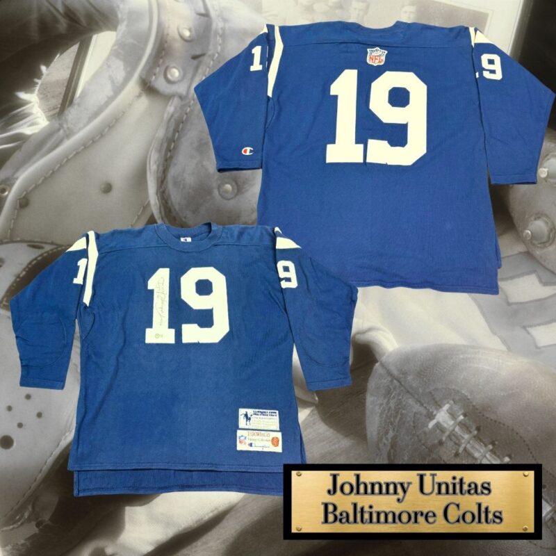 Johnny Unitas Autographed Baltimore Colts Vintage Champion Jersey
