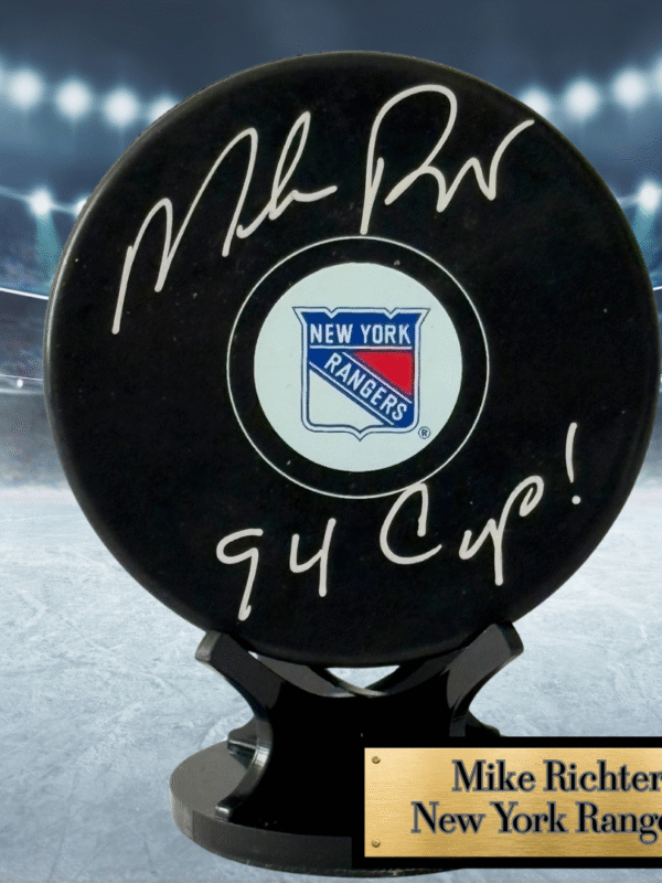 Mike Richter Autographed NHL Hockey Puck – JSA Certified