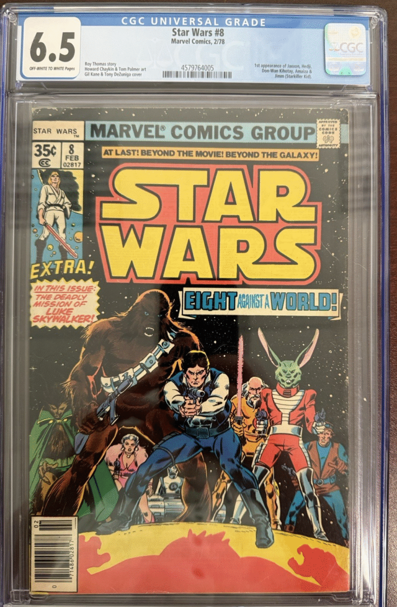 Original 1978 Star Wars Comic 8 CGC JSA 286731950742