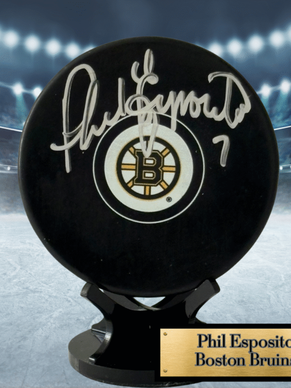 Phil Esposito Autographed NHL Hockey Puck – JSA Certified