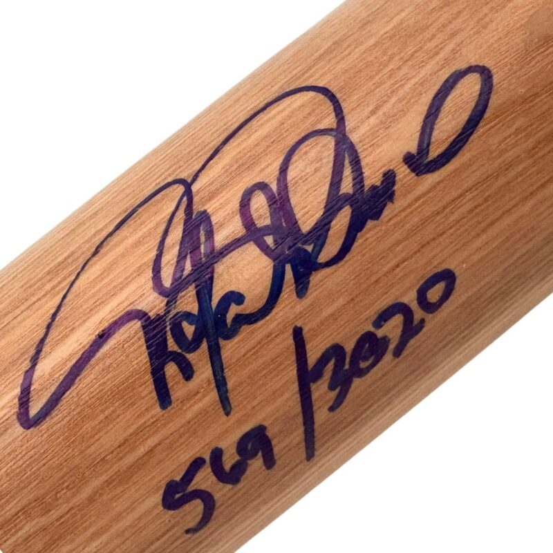 Rafael Palmeiro Autographed Louisville Slugger MLB Baseball Bat (JSA)