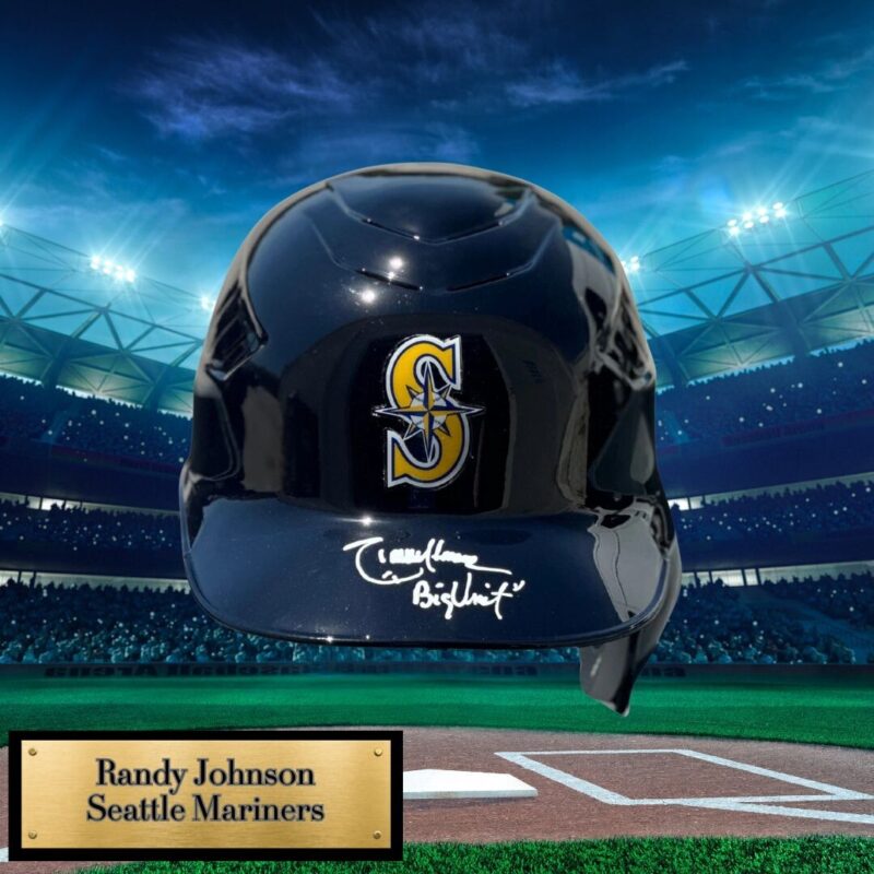Randy Johnson Autographed signed Seattle Mariners Helmet  inscribed "BIG UNIT"