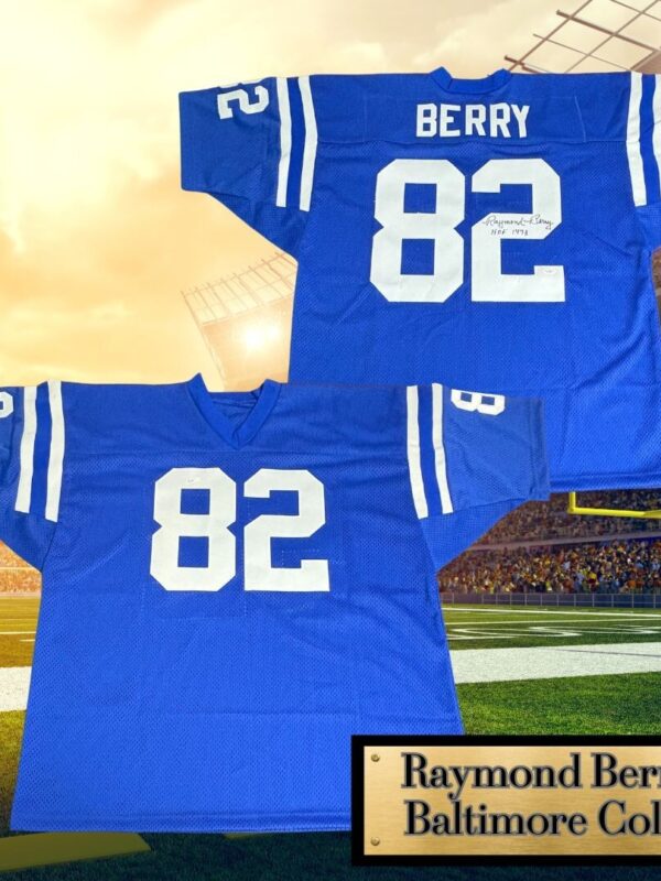 Raymond Berry HOF '73 Autographed Baltimore Colts Jersey