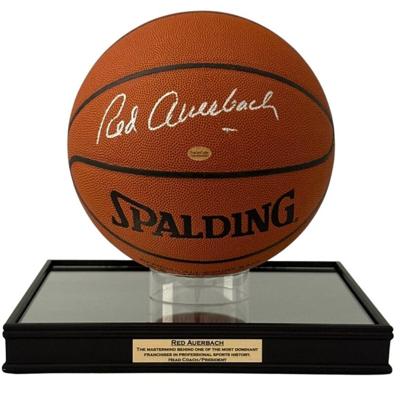 Red Auerbach Boston Celtics Coach/ President Autographed Basketball - Image 3