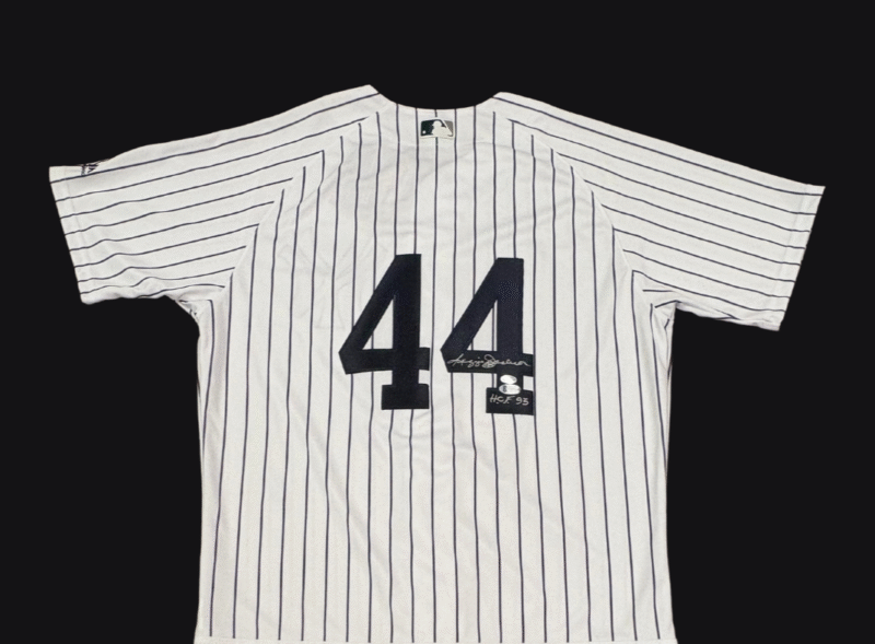 Reggie Jackson HOF '93 Autographed New Yankees Majestic Jersey - Image 11