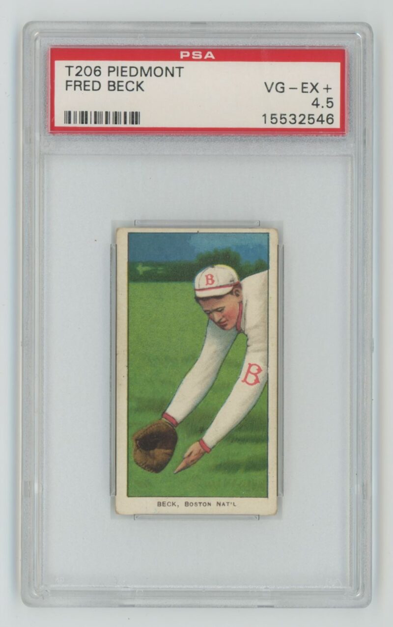 1909 PIEDMONT WHITE BORDER FRED BECK PSA 4.5 BOSTON