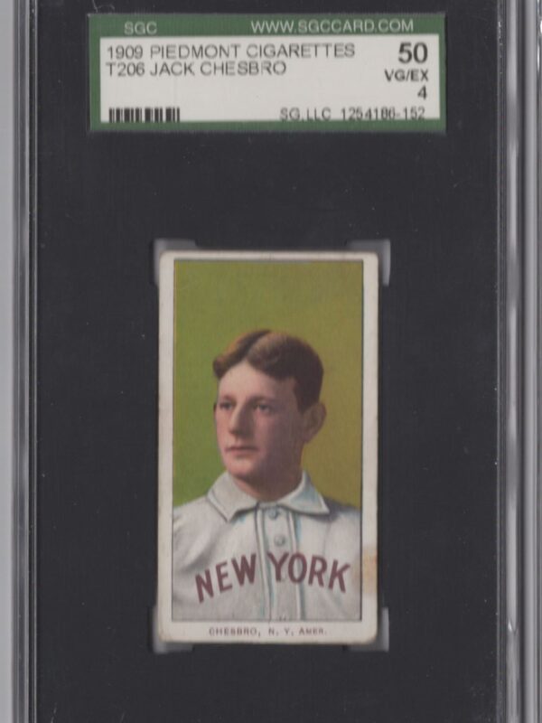 1909 PIEDMONT WHITE BORDER JACK CHESBRO SGC 4 NEW YORK