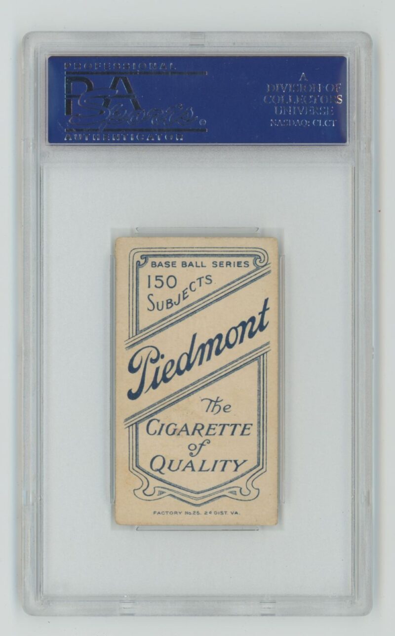 1909 PIEDMONT WHITE BORDER NAP LAJOIE PSA 5 CLEVELAND POP 3 ONLY 13 HIGHER - Image 3