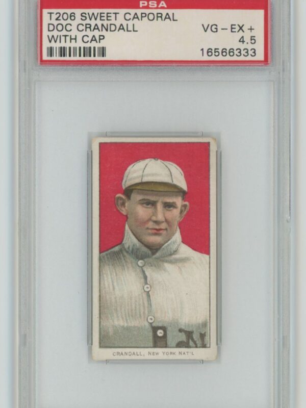1909 WHITE BORDER DOC CRANDALL PSA 4.5 NEW YORK POP 3 ONLY 11 HIGHER