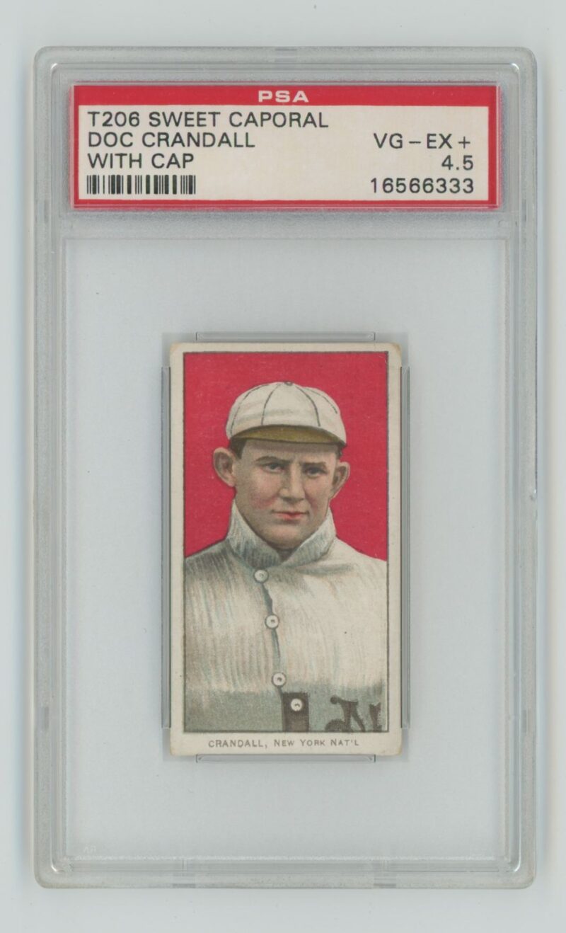 1909 WHITE BORDER DOC CRANDALL PSA 4.5 NEW YORK POP 3 ONLY 11 HIGHER