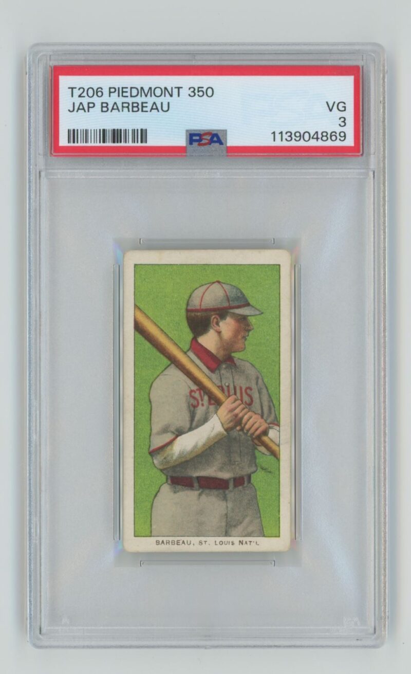 1909 WHITE BORDER JAP BARBEAU "SAVE SELLER"TO FOLLOW POPS SPORTS AUTHORITY ON