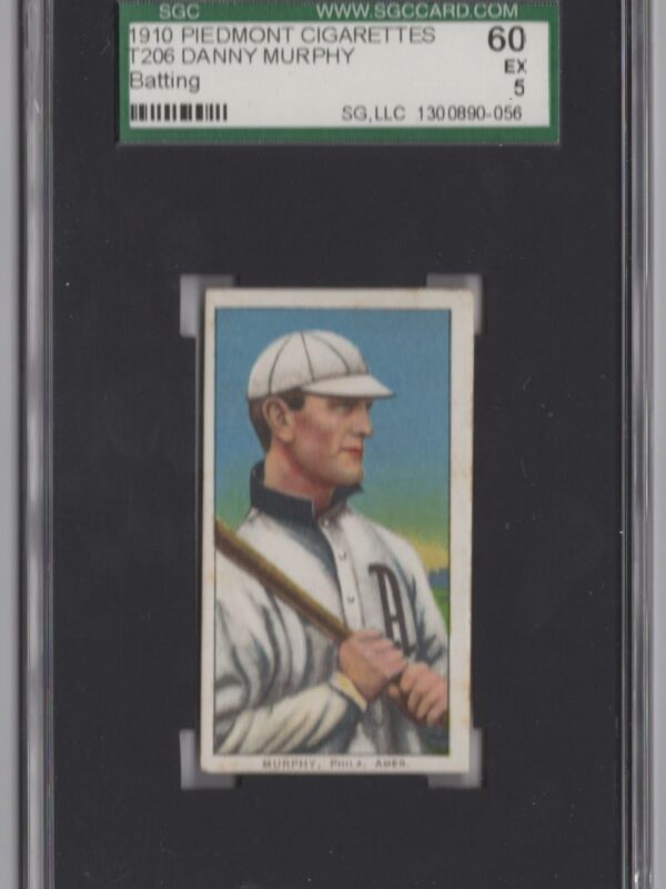 1910 PIEDMONT WHITE BORDER DANNY MURPHY SGC 5 PHILADELPHIA BATTING