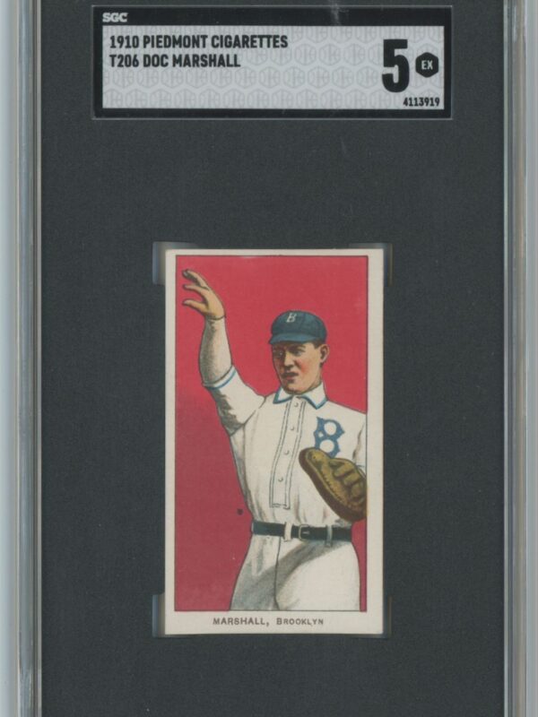 1910 PIEDMONT WHITE BORDER DOC MARSHALL SGC 5 BROOKLYN 286735292493
