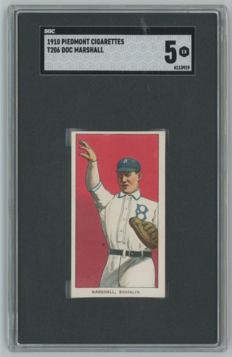 1910 PIEDMONT WHITE BORDER DOC MARSHALL SGC 5 BROOKLYN 286735292493