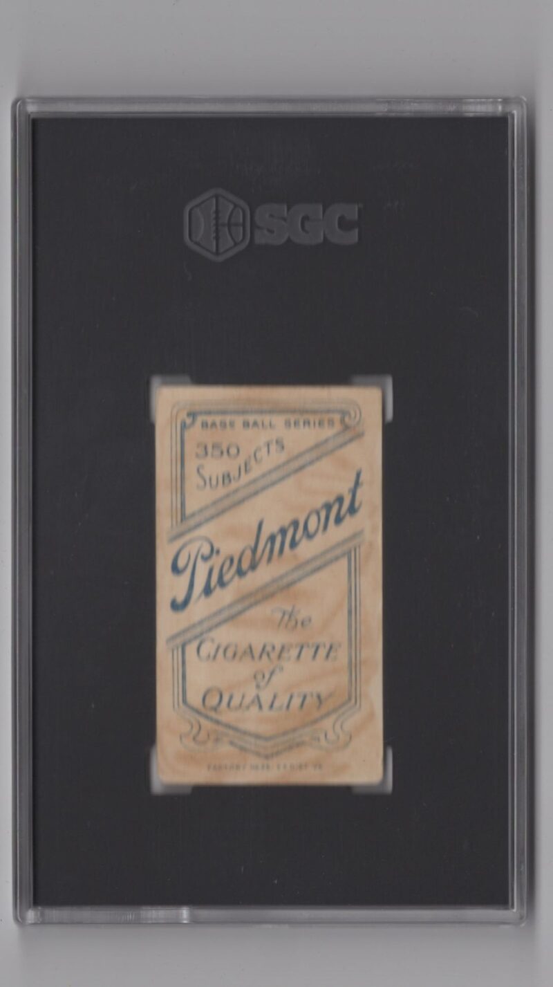 1910 PIEDMONT WHITE BORDER GEORGE MCQUILLAN 3940830 SGC 2 PHILA. WITH BAT - Image 3