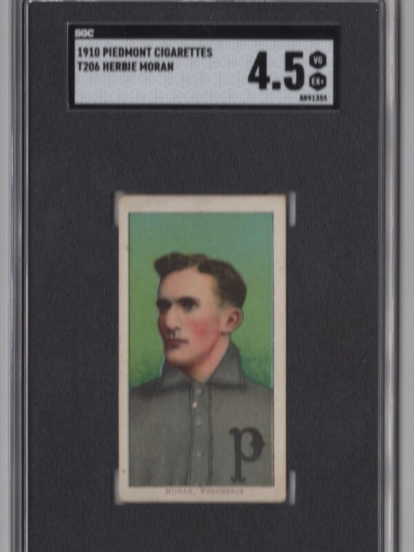 1910 PIEDMONT WHITE BORDER HERBIE MORAN SGC 4.5 PROVIDENCE POP 10