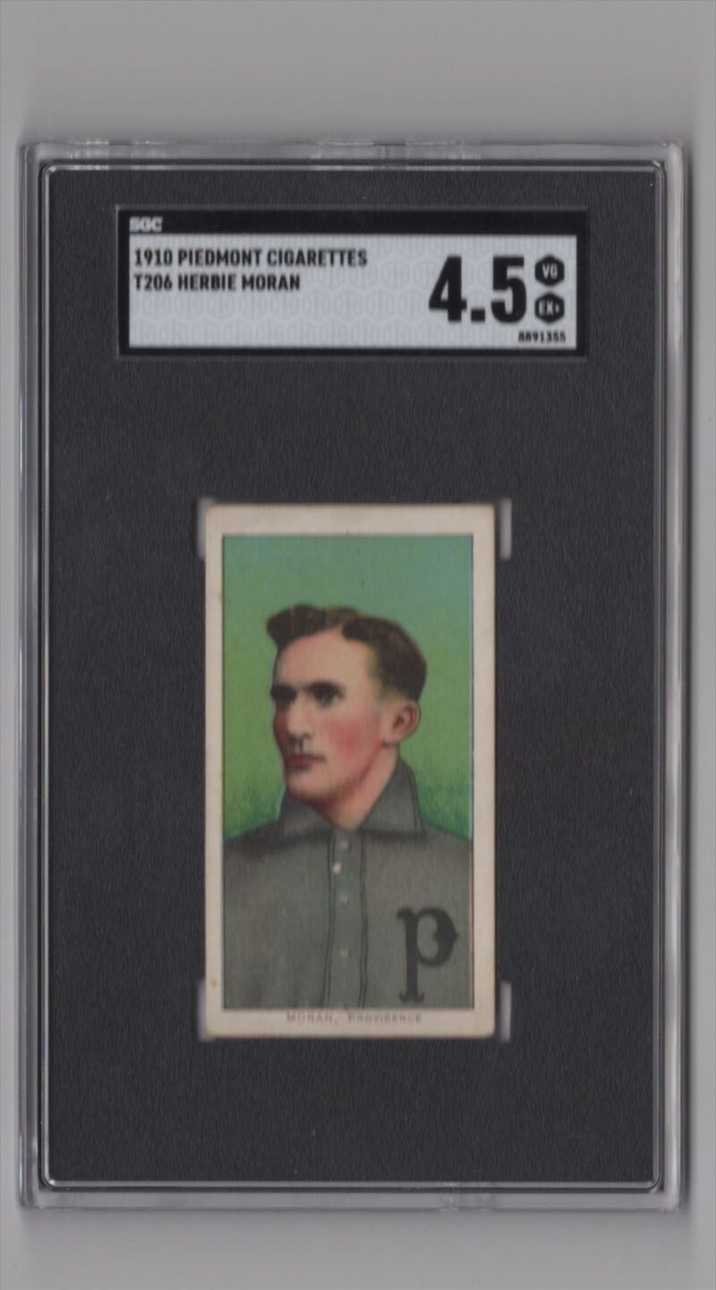 1910 PIEDMONT WHITE BORDER HERBIE MORAN SGC 45 PROVIDENCE POP 10 286512200553