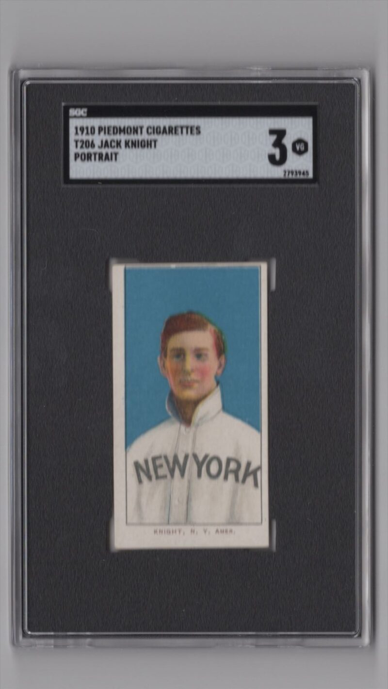1910 PIEDMONT WHITE BORDER JACK KNIGHT SGC 3 NEW YORK 286512224953
