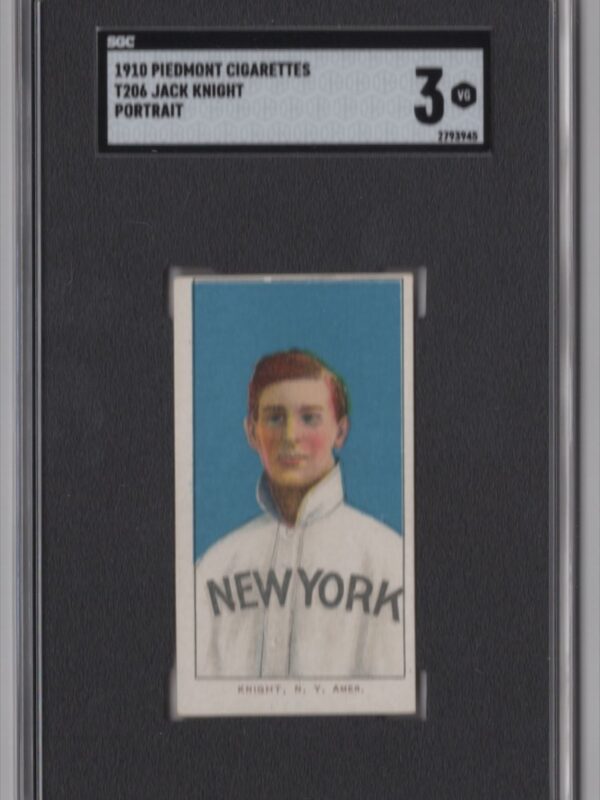 1910 PIEDMONT WHITE BORDER JACK KNIGHT SGC 3 NEW YORK PORTRAIT