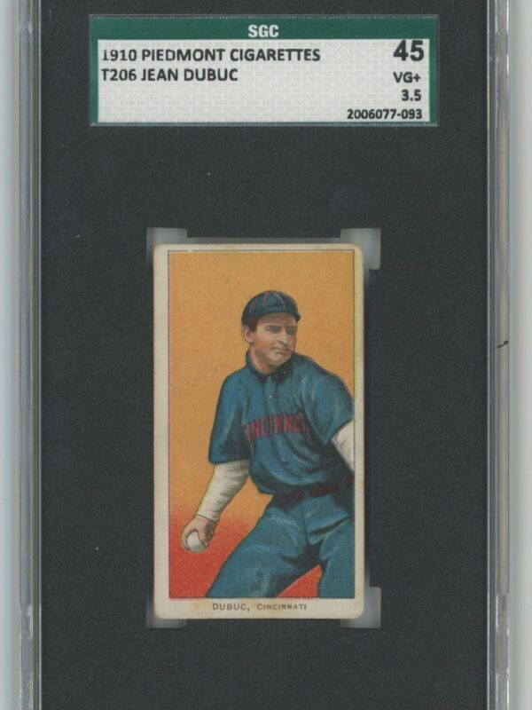 1910 PIEDMONT WHITE BORDER JEAN DUBUC SGC 3.5 CINCINNATI