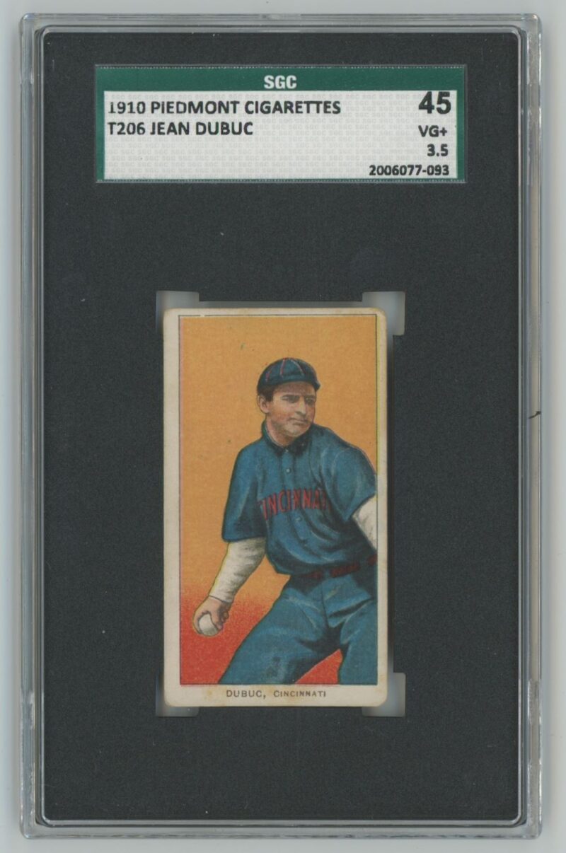 1910 PIEDMONT WHITE BORDER JEAN DUBUC SGC 3.5 CINCINNATI