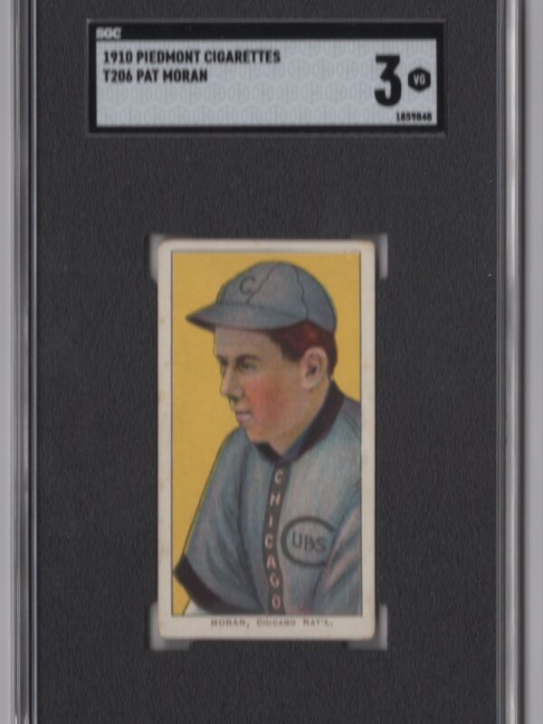 1910 PIEDMONT WHITE BORDER PAT MORAN SGC 3 CHICAGO